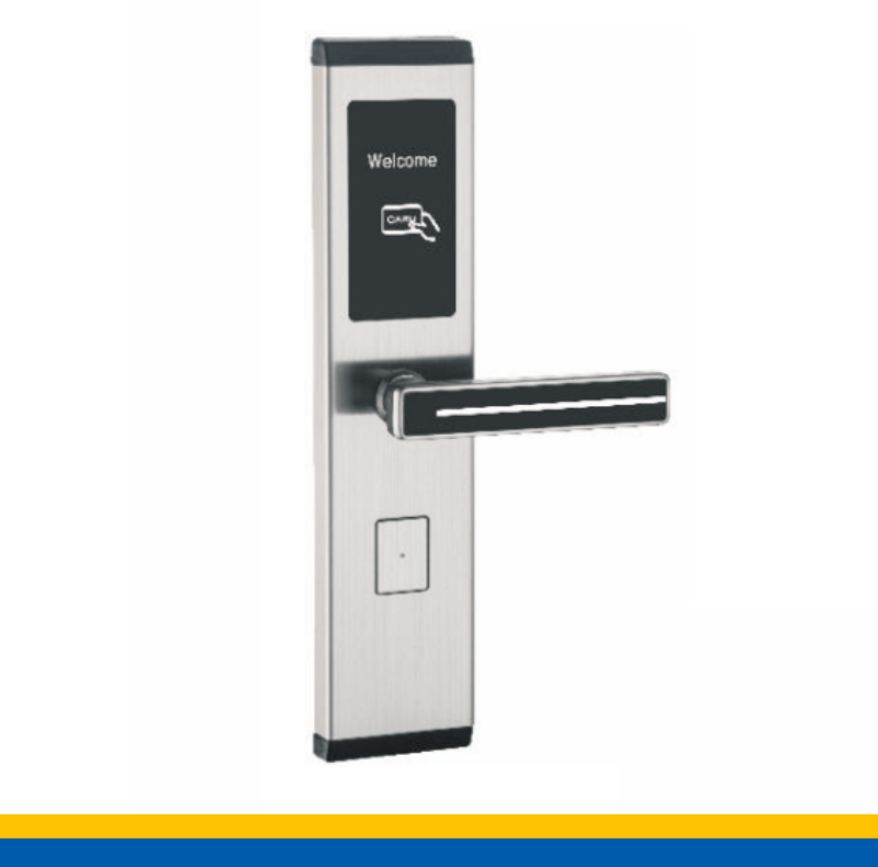 Khóa thẻ từ khách sạn thông minh KKS02-B màu đồng bạc